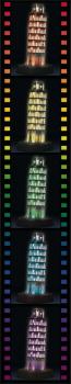 216 Teile Ravensburger 3D Puzzle Bauwerk Schiefer Turm von Pisa bei Nacht 12515