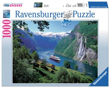 1000 Teile Ravensburger Puzzle Norwegischer Fjord 15804