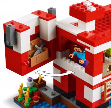 LEGO® Minecraft™ Das Pilzkuh-Haus 500 Teile 21270