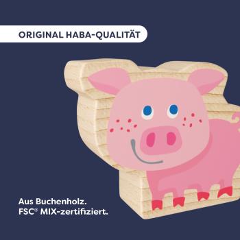 Haba Bau- und Entdeckersteine My 1st Block World Ferkelstall Kalle2014559001
