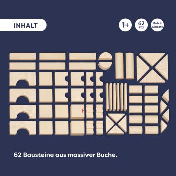 Preview: Haba Bau- und Entdeckersteine My 1st Block World extra viele Bausteine, 62 Steine 2014490001