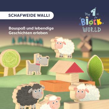 Preview: Haba Bau- und Entdeckersteine My 1st Block World Schafweide Walli2014557001