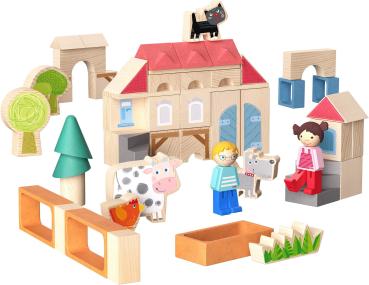 Preview: Haba Bau- und Entdeckersteine My 1st Block World Unsere große Farm2013392001