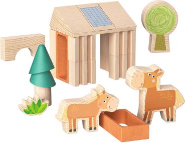 Preview: Haba Bau- und Entdeckersteine My 1st Block World Ponyhof Paula2014558001