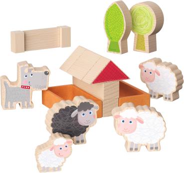 Preview: Haba Bau- und Entdeckersteine My 1st Block World Schafweide Walli2014557001
