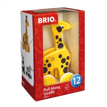 Brio Kleinkindwelt Holz Nachziehspielzeug Nachzieh Giraffe 30200