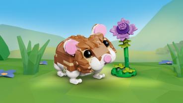 LEGO® Creator Niedlicher Hamster mit Blume 166 Teile 31376