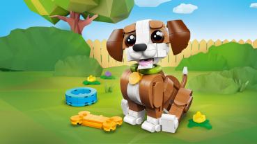 Preview: LEGO® Creator Niedliche Tiere Verspielter Welpe 336 Teile 31382