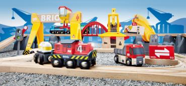 Brio World Eisenbahn Set Frachten Set Deluxe 54 Teile 33097