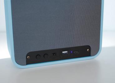 Bigben Bluetooth portabler Lautsprecher COLORLIGHT Cloudy Wolke LED blau AU385120
