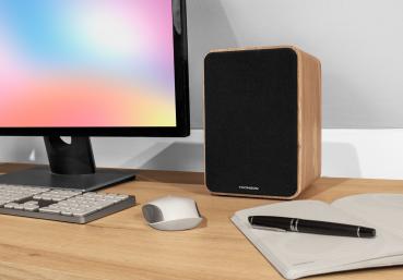 Thomson Bluetooth 2 Regallautsprecher Cosy WS602DUO Holz braun TH387872