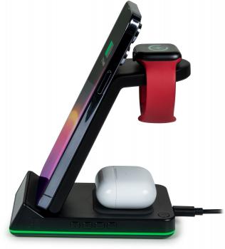 Thomson 4-in-1 Wecker, Ladestation, Nachtlicht CL750IA iOS schwarz TH387919