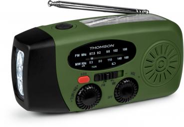 Preview: Thomson Notfallradio RT260 Solar Taschenlampe Powerbank grün TH387957