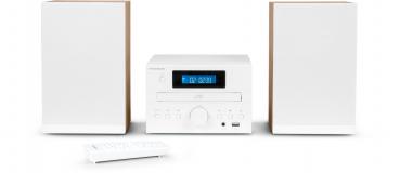 Thomson Bluetooth Kompaktanlage Micro MIC121BT CD Player USB Radio AUX-IN weiß Holz braun TH389081