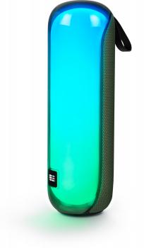 Bigben Bluetooth portabler Lautsprecher Party Tube Disco Licht army green grün AU389333
