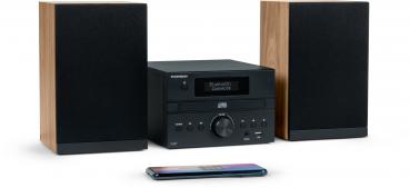 Thomson Bluetooth Kompaktanlage Micro MIC123DABBT DAB+ CD Player USB Radio schwarz braun TH389999