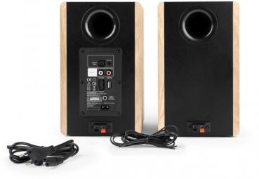 Thomson Bluetooth 2 Regallautsprecher Home WS902DUO Holz braun TH390018