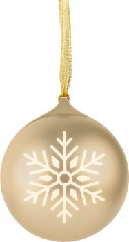 Bigben Bluetooth portabler Lautsprecher EPOK Leuchtende Weihnachtskugel gold AU390094
