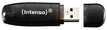 Intenso USB Stick 16GB Speicherstick Rainbow Line schwarz