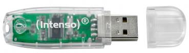 Intenso USB Stick 32GB Speicherstick Rainbow Line transparent