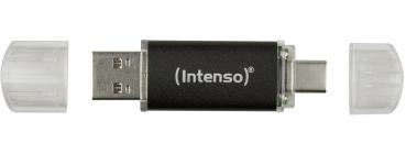 Intenso USB Stick 512GB Speicherstick Twist Line USB 3.2 Gen. 1x1 USB-A / USB-C