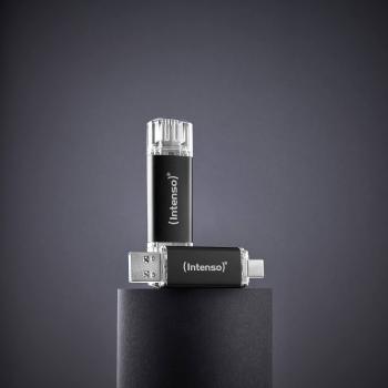 Preview: Intenso USB Stick 128GB Speicherstick Twist Line USB 3.2 Gen. 1x1 USB-A / USB-C 2er Pack