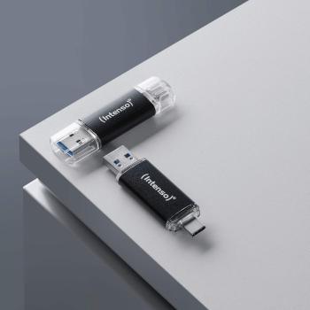 Preview: Intenso USB Stick 128GB Speicherstick Twist Line USB 3.2 Gen. 1x1 USB-A / USB-C 2er Pack