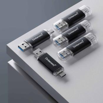 Preview: Intenso USB Stick 32GB Speicherstick Twist Line USB 3.2 Gen. 1x1 USB-A / USB-C 5er Pack