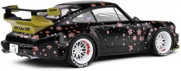 Solido Modellauto Maßstab 1:18 Porsche RWB schwarz AOKI Version 2021 S1807507