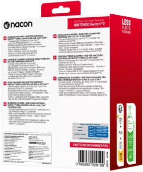 Preview: Nacon Ladegerät für Nintendo Switch 2 Charging Station Pro für Joy-Con, Pro Controller NA029109