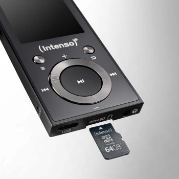 Intenso MP3 Player Video Scooter Bluetooth 64GB 1,8 Zoll Display schwarz