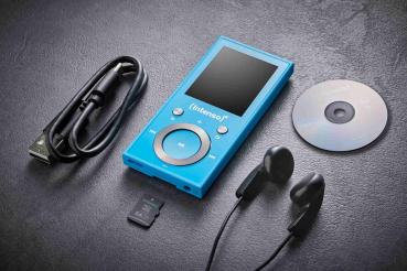 Intenso MP3 Player Video Scooter Bluetooth 64GB 1,8 Zoll Display blau