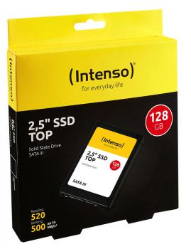 Intenso SSD interne Festplatte Top High-Speed 3D Nand 2,5 Zoll 128GB SATA III