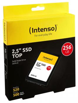 Intenso SSD interne Festplatte Top High-Speed 3D Nand 2,5 Zoll 256GB SATA III