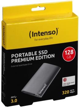 Intenso SSD externe Festplatte Premium Edition 1,8 Zoll 128GB USB 3.0 anthrazit