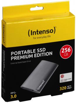 Intenso SSD externe Festplatte Premium Edition 1,8 Zoll 256GB USB 3.0 anthrazit