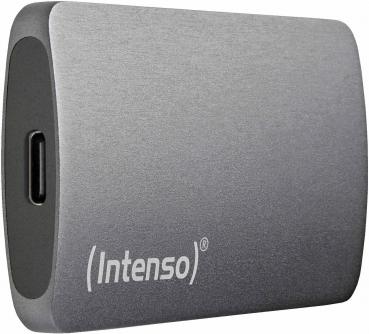 Intenso SSD externe Festplatte TX800 1,8 Zoll 500GB Typ C USB 3.2 2100 MB/s anthrazit