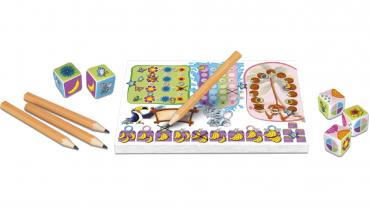 Schmidt Spiele Kinderspiel Würfelspiel Auch schon Clever Dschungelparty Klein & Fein 40682