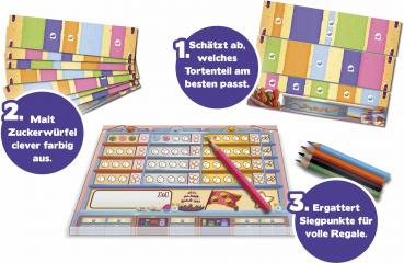Preview: Schmidt Spiele Kinderspiel Strategiespiel Topp das Törtchen! 40683
