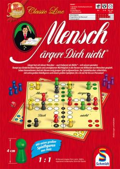 Schmidt Spiele Familienspiel Strategiespiel Classic Line Mensch ärgere Dich nicht 49439