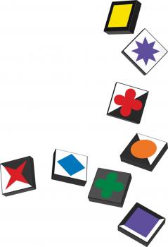 Schmidt Spiele Familienspiel Zuordnungsspiel Qwirkle Flex 49469
