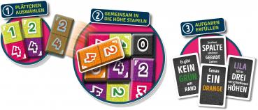 Preview: Schmidt Spiele Kartenspiel Strategiespiel Tippi Toppi, Hoch Hinaus! 49484