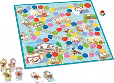 Preview: Schmidt Spiele Reisespiel Wettlaufspiel Bobo Siebenschläfer Leiterspiel 51350