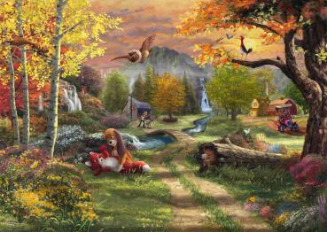Preview: 1000 Teile Schmidt Spiele Puzzle Thomas Kinkade Disney Fox and Hound 58050