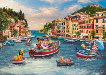 Preview: 1000 Teile Schmidt Spiele Puzzle Thomas Kinkade Disney Mickey & Minnie in Italy 58053