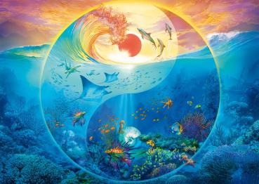 1000 Teile Schmidt Spiele Puzzle Silvia Christoph Yin & Yang Im Reich der Meerestiere 58594