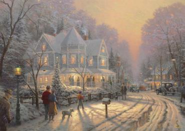 1000 Teile Schmidt Spiele Puzzle Thomas Kinkade Feierliche Weihnachtstage 58627