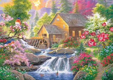 Preview: 1000 Teile Schmidt Spiele Puzzle Abraham Hunter Plätschernde Stille 58810