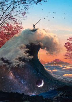 Preview: 1000 Teile Schmidt Spiele Puzzle Natacha Einat Hinter dem Horizont 58830