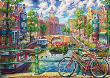 1000 Teile Schmidt Spiele Puzzle Amsterdamer Grachtenzauber 58877